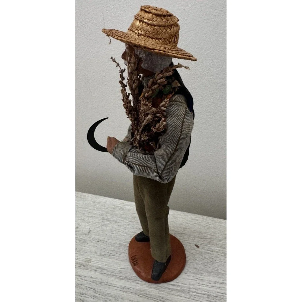 VTG Rare Santons ISIS Provence French Terracotta Figures-Lavender Harvest 11”